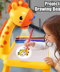 Drawing Toys Projector Reusable Draw Board Toy Education Kids Painting Board Desk Arts And Crafts