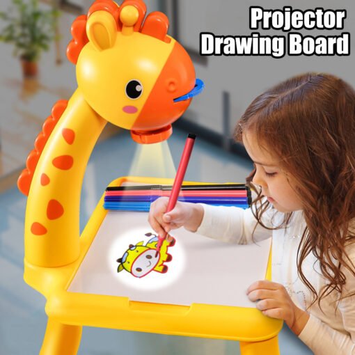 Drawing Toys Projector Reusable Draw Board Toy Education Kids Painting Board Desk Arts And Crafts