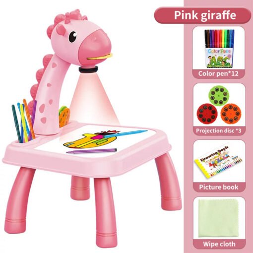 Drawing Toys Projector Reusable Draw Board Toy Education Kids Painting Board Desk Arts And Crafts