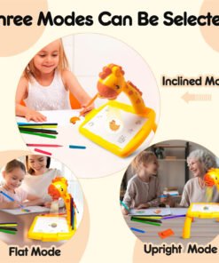 Drawing Toys Projector Reusable Draw Board Toy Education Kids Painting Board Desk Arts And Crafts