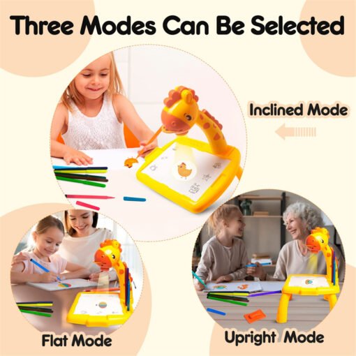 Drawing Toys Projector Reusable Draw Board Toy Education Kids Painting Board Desk Arts And Crafts